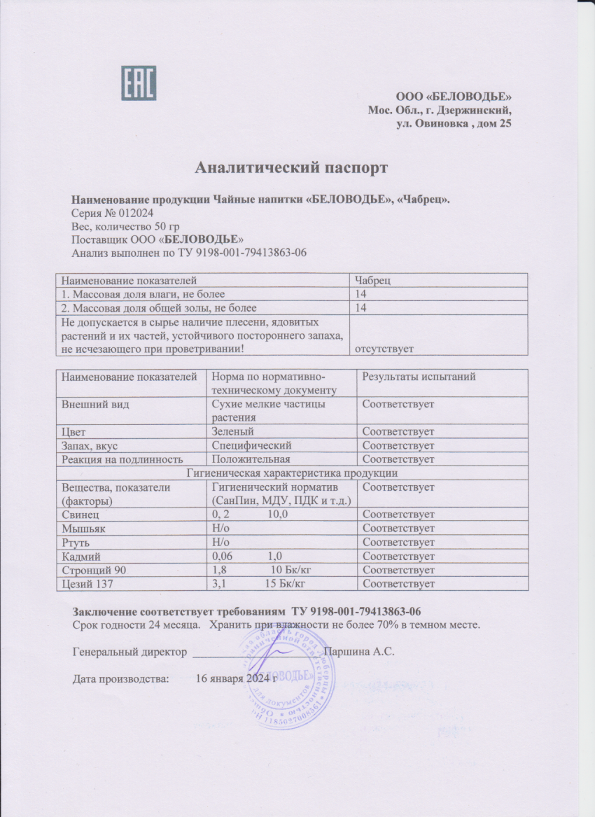 Паспорт №012024